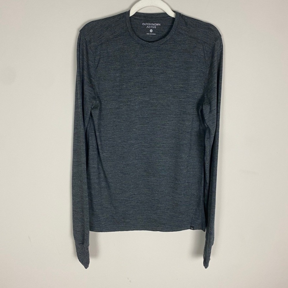 Outerknown Wool Long Sleeve Shirt Mens Small Base Layer Active Performance